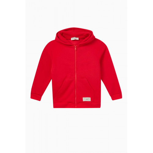 The Giving Movement - Zip Hoodie in Organic Cotton-blend Red
