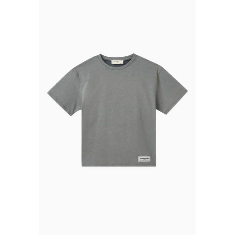 The Giving Movement - Oversized T-shirt in Organic Cotton Grey