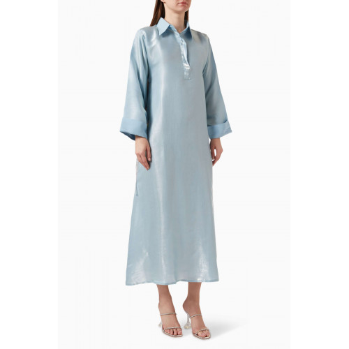 The Naqadis - Sequin-embellished Fringe Maxi Dress in Silk-lamé