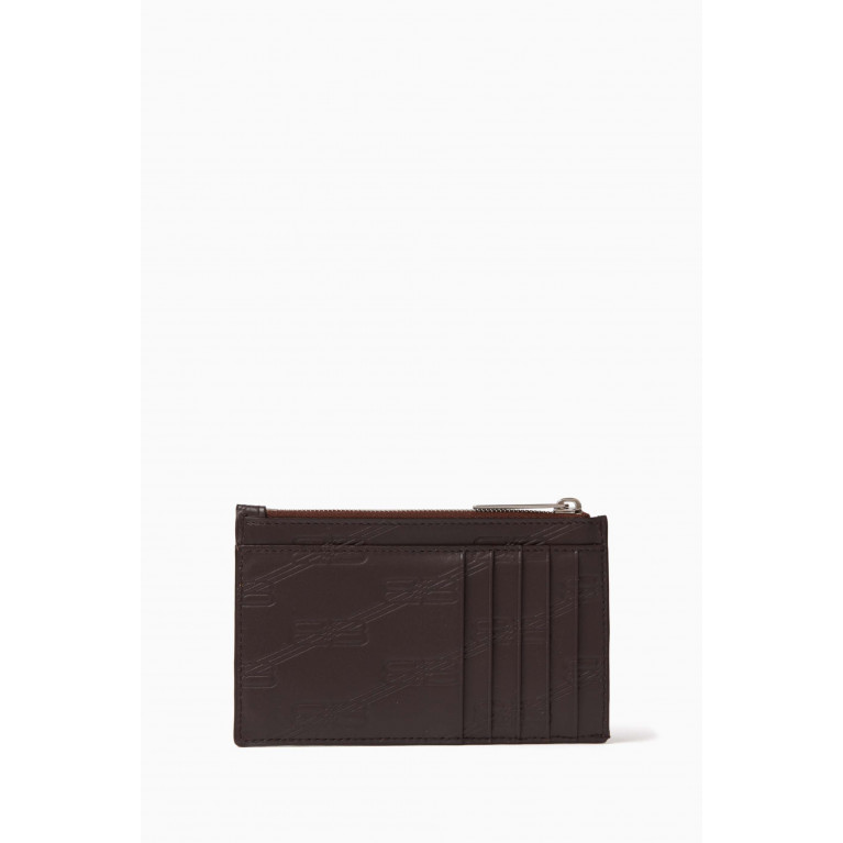 Balenciaga - Cash Long Coin & Card Holder in BB Monogram Leather