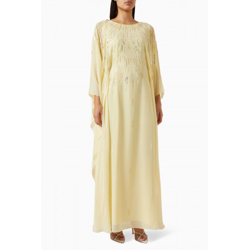 Fatma with Love - Sequin Embroidered Kaftan in Chiffon