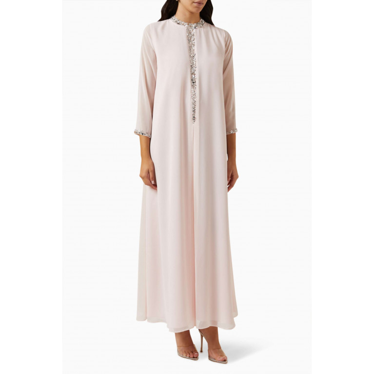 Fatma with Love - Sequin Embroidered Kaftan in Chiffon
