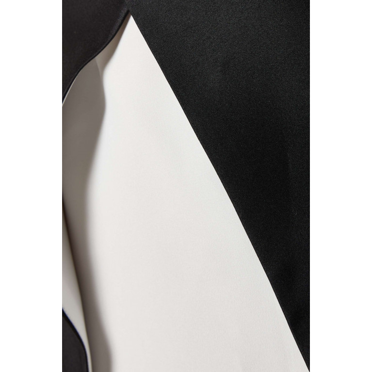 Serrb - Strapless Two-tone Maxi Dress in Satin