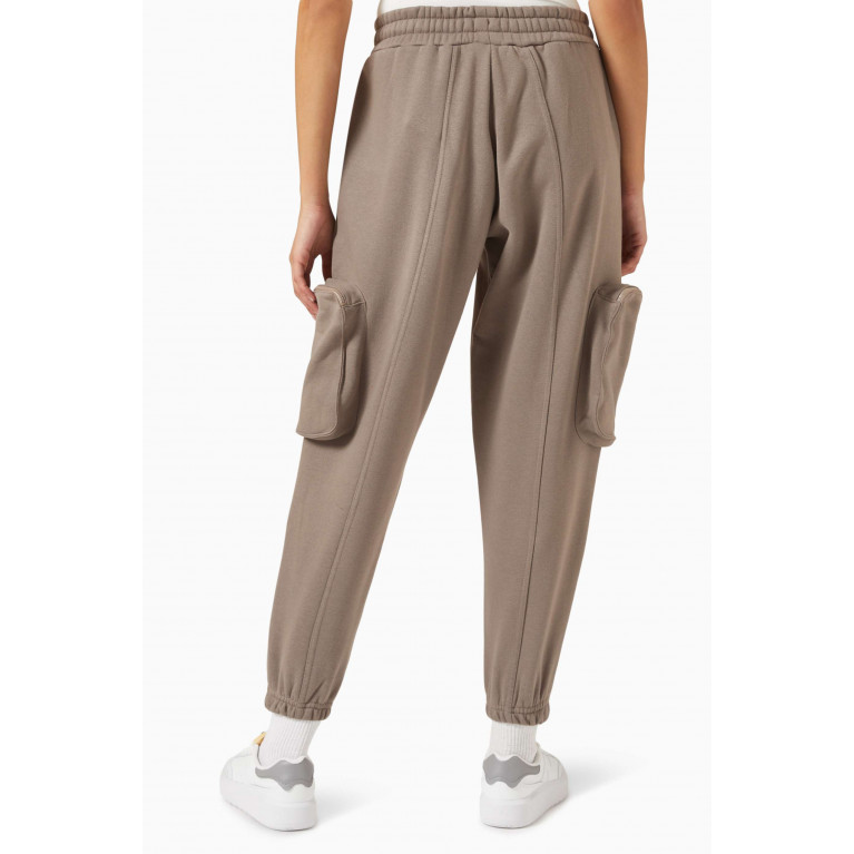 The Giving Movement - Cargo Sweatpants in Organic-cotton Blend Neutral