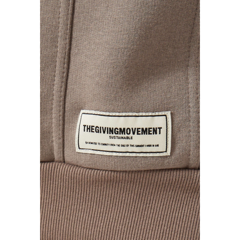 The Giving Movement - Global-print Sweatshirt in Softskin100© Neutral