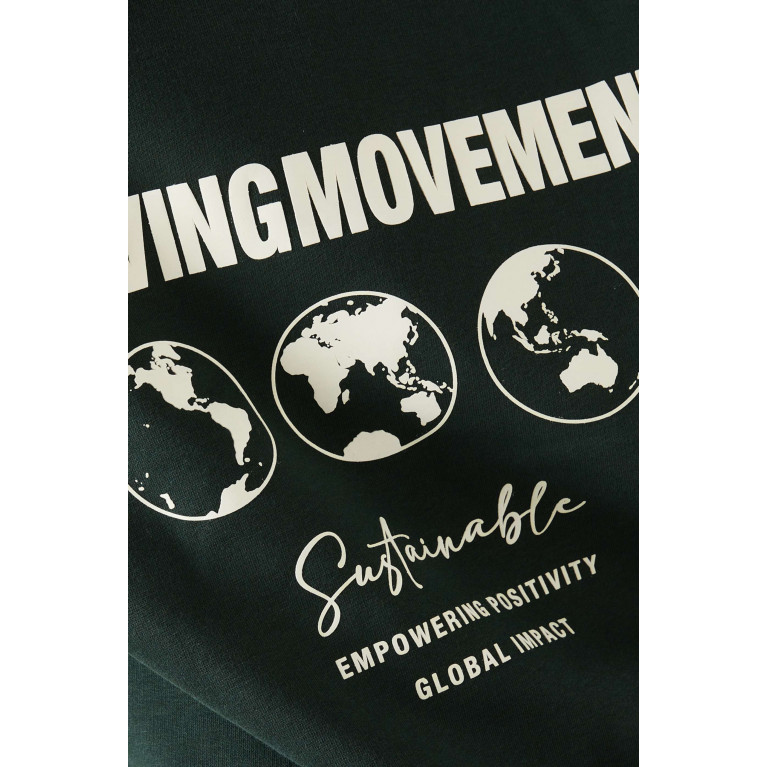 The Giving Movement - Global-print Sweatshirt in Softskin100© Green