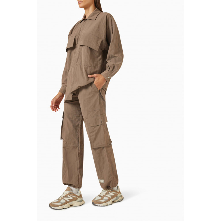 The Giving Movement - Wide-leg Cargo Pants in Recycled-nylon