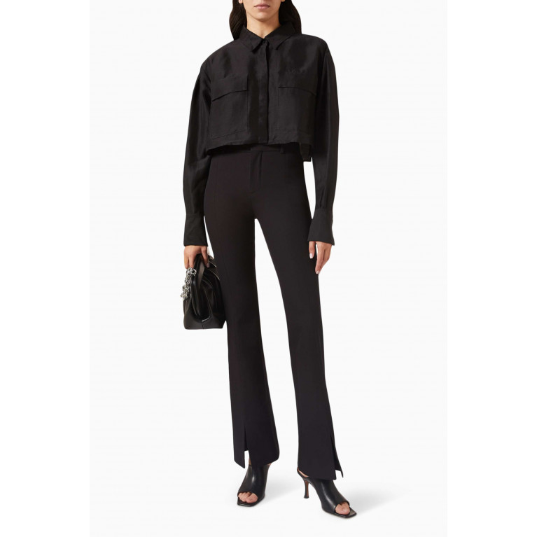 Frame - Le High Flare Split Pants in Stretch-suiting