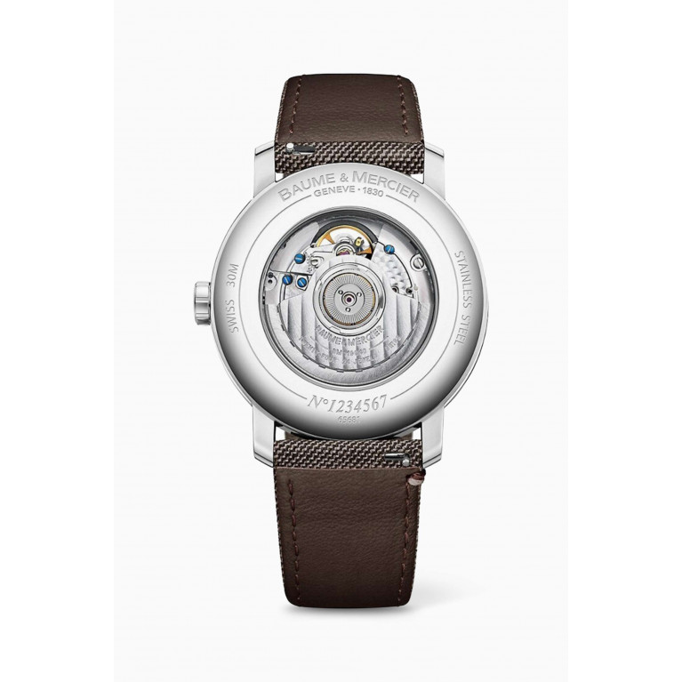 Baume & Mercier - Classima Automatic Leather & Stainless Steel Watch, 42mm