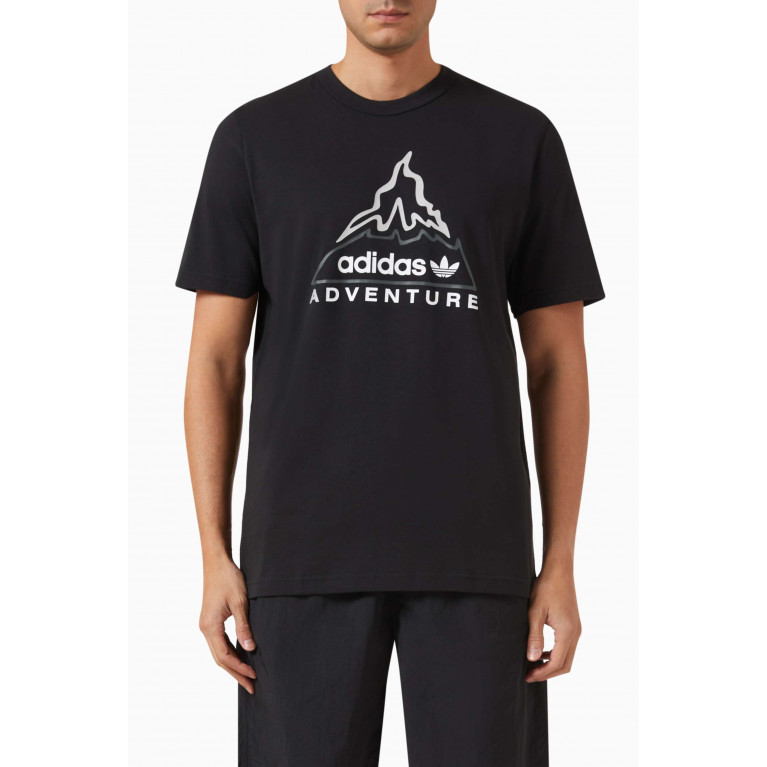 Adidas - Adventure Volcano Graphic T-shirt in Cotton Jersey