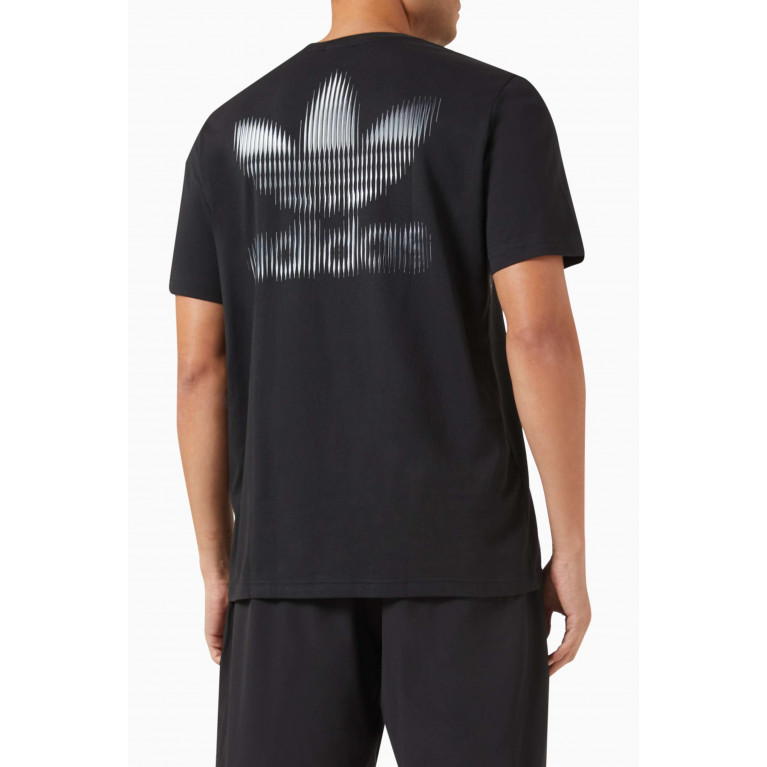 Adidas - Blur Trefoil Graphic T-shirt in Cotton Jersey