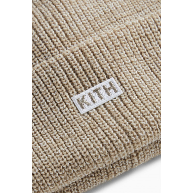 Kith - Classic Logo Beanie in Wool-blend Neutral