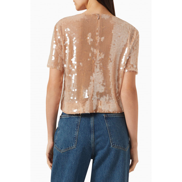 Staud - Quincy Embellished Top Neutral