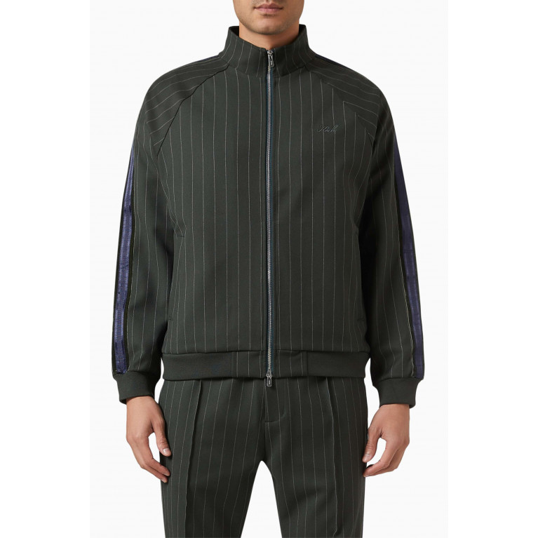 Kith - Clifton Track Jacket in. Stretch Double-weave Fabric Green