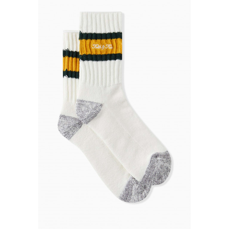 Kith - Chunky Striped Crew Socks in Cotton-nylon