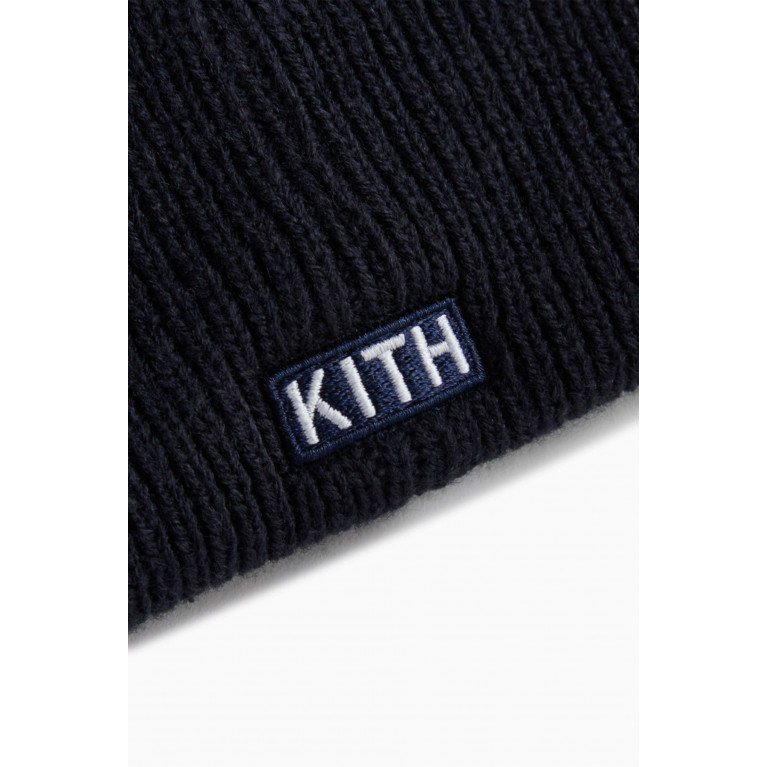 Kith - x Yankees Visor Beanie Hat in Acrylic-knit Blue