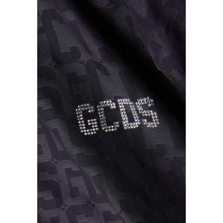 GCDS - Bling Monogram Overshirt in Jacquard Cotton