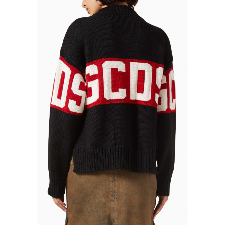 GCDS - Logo Band Sweater in Wool-blend