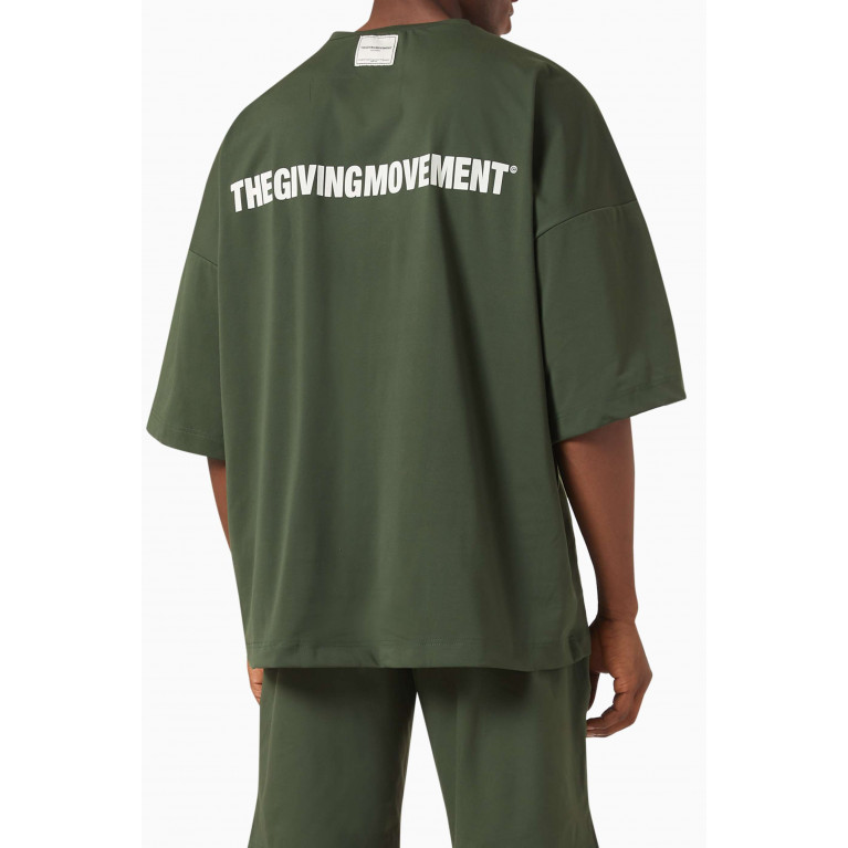 The Giving Movement - Exaggerated-sleeve T-shirt in Light Softskin100© Neutral