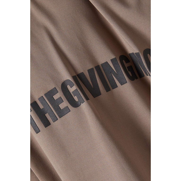 The Giving Movement - Exaggerated-sleeve T-shirt in Light Softskin100© Neutral