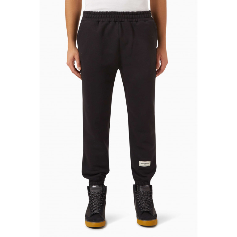 The Giving Movement - Regular-fit 27" Joggers in Organic Cotton Blend Black