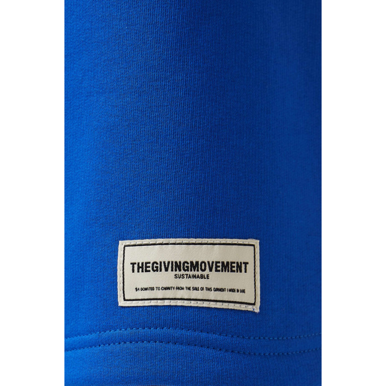 The Giving Movement - 10" Lounge Shorts in Organic Cotton-blend Blue