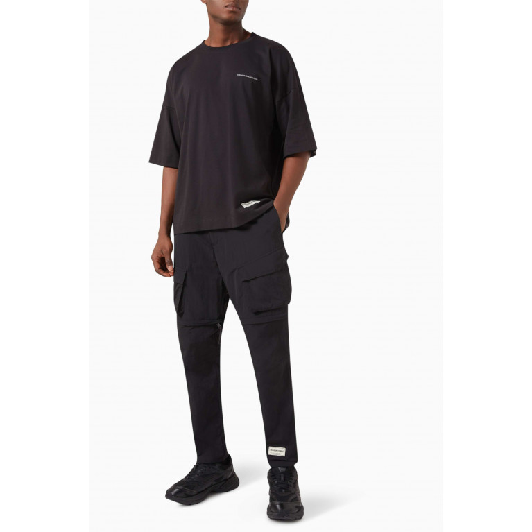 The Giving Movement - Detachable Cargo Pants in Re-Shell100© Black