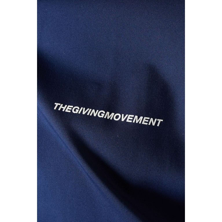 The Giving Movement - Global-print Oversized T-shirt in Light Softskin100© Blue