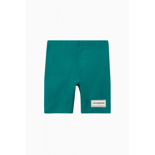 The Giving Movement - Logo Biker Shorts in Recycled Softskin100© Green