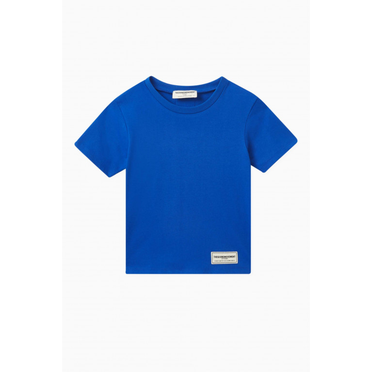 The Giving Movement - Reflective Logo-print T-shirt in Cottonsey100© Blue