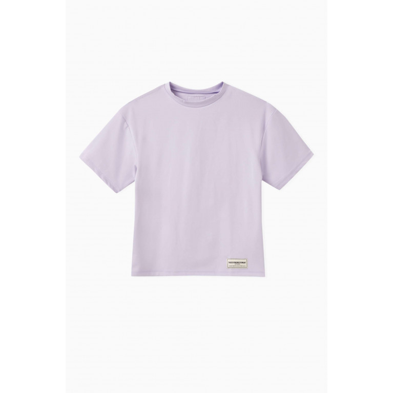 The Giving Movement - Oversized Global-print T-shirt in Light Softskin100© Purple
