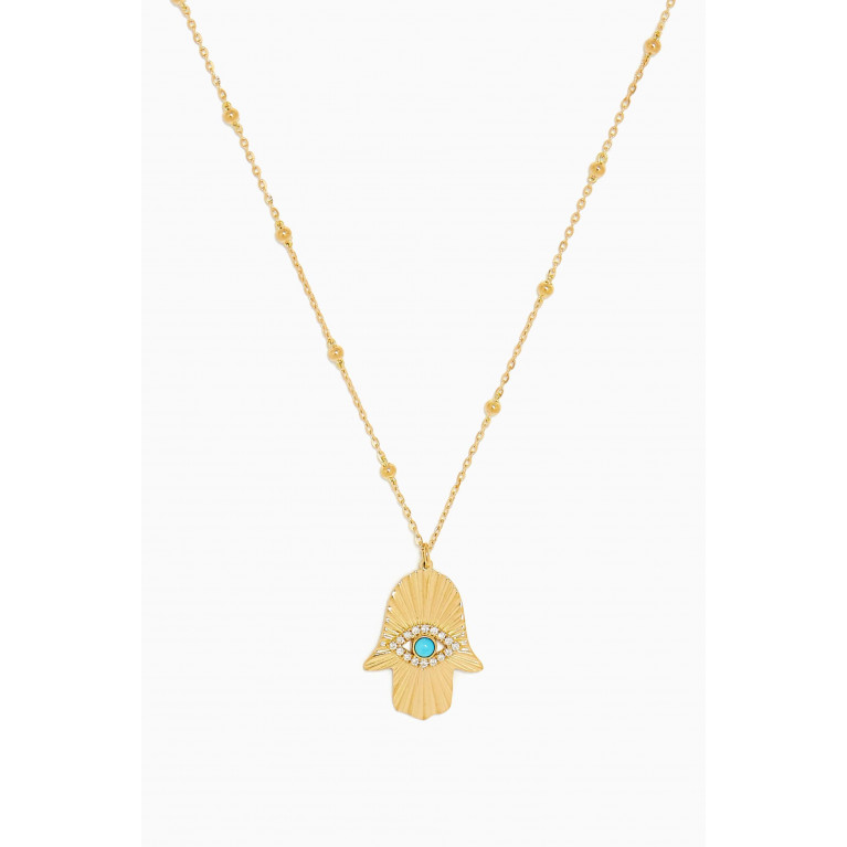 Damas - Talisman Hand of Fatima Necklace in 18kt Yellow Gold
