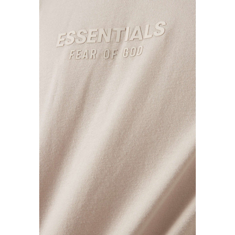 Fear of God Essentials - 3/4 Sleeve Mini T-shirt Dress in Cotton-jersey
