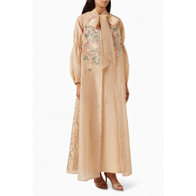 Pankaj & Nidhi - Truce Embellished Maxi Dress Set in Organza