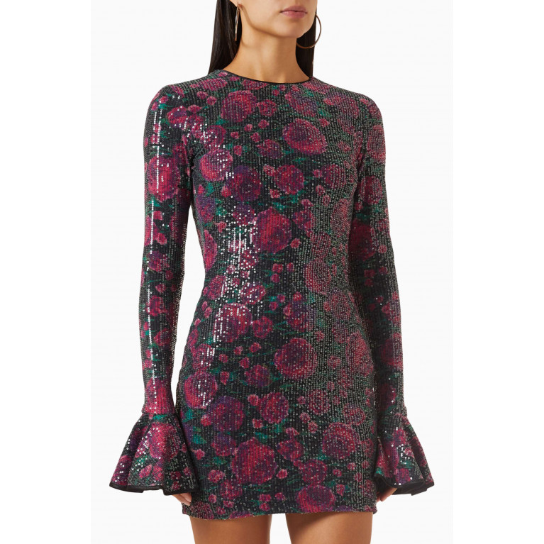 Rotate - Open-back Mini Dress in Sequins