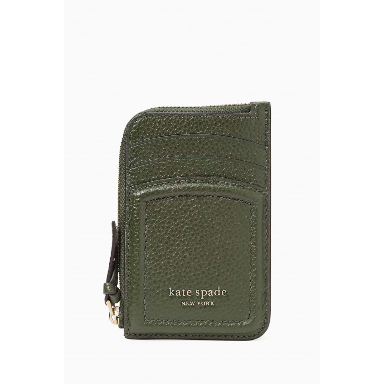 Kate Spade New York - Knott Zip Crd Holder in Leather
