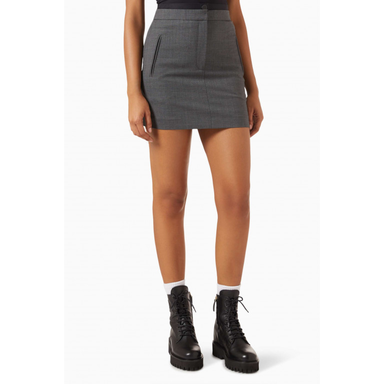 Sandro - Fontaine Mini Skirt in Wool-knit