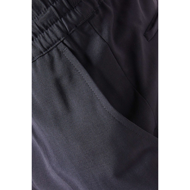 Sandro - Alpha Drawstring Pants in Wool-blend Blue
