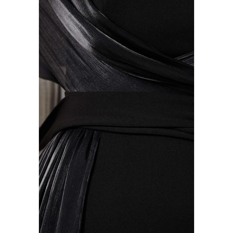 Amri - Two-tone Maxi dress Black
