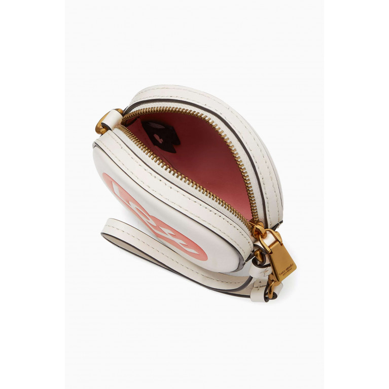 Kate Spade New York - x Alexander Girard Heart Embossed Convertible Coin Purse in Smooth Leather