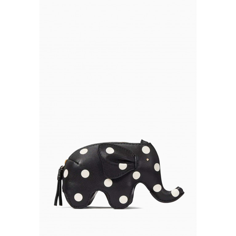 Kate Spade New York - Ellie Polka-dot Elephant Coin Purse in Leather