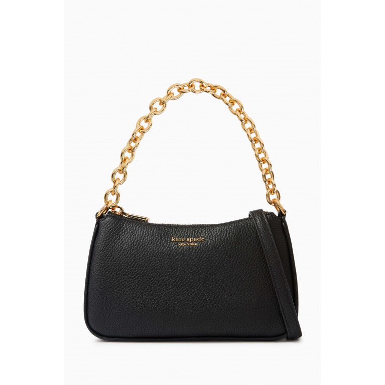 Kate Spade New York - Small Jolie Convertible Bag in Leather Black