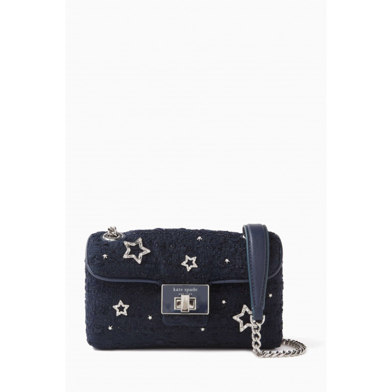 Kate Spade New York - Small Evelyn Embellished Crossbody Bag in Tweed