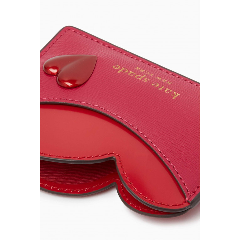 Kate Spade New York - Pitter Patter Card Holder in Textured Leather