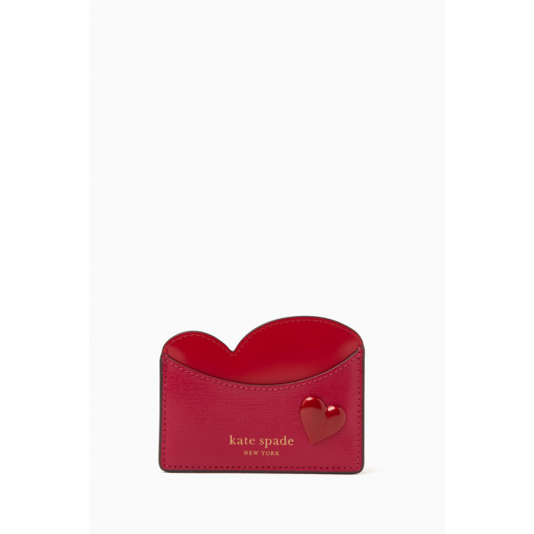 Kate Spade New York - Pitter Patter Card Holder in Textured Leather
