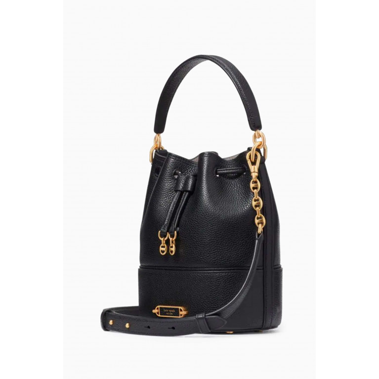 Kate Spade New York - Small Gramercy Bucket Bag in Leather Black