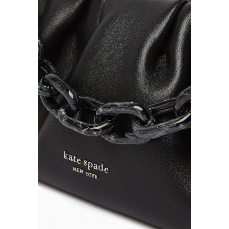 Kate Spade New York - Souffle Crossbody Bag in Leather Black