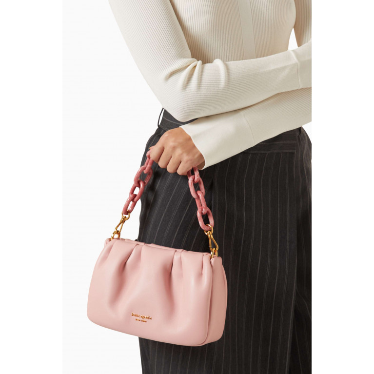 Kate Spade New York - Souffle Crossbody Bag in Leather Pink