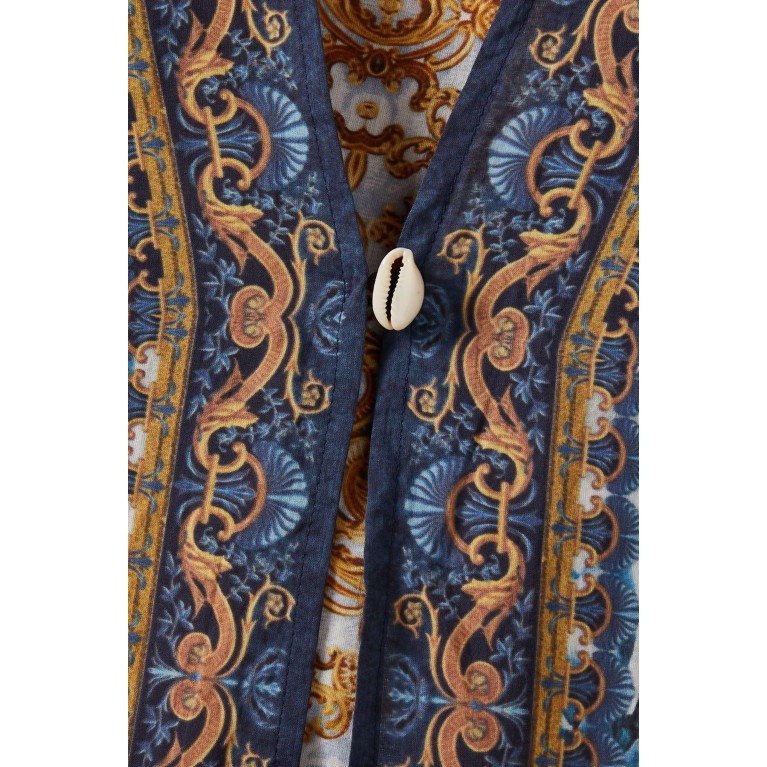 Rajdeep Ranawat - Printed Dress & Jacket Set in Cotton