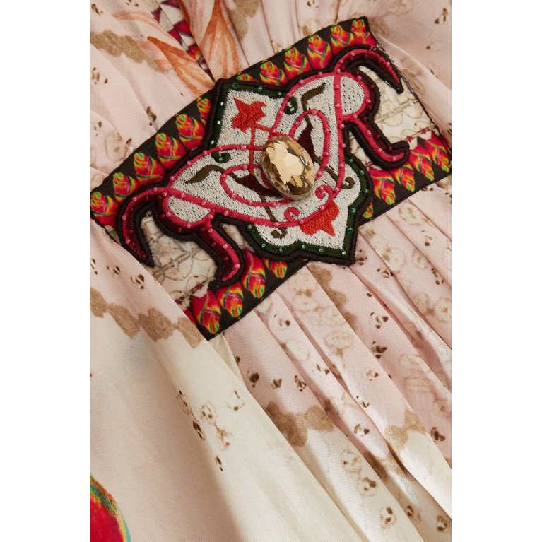 Rajdeep Ranawat - Embellished-brooch Kaftan in Silk